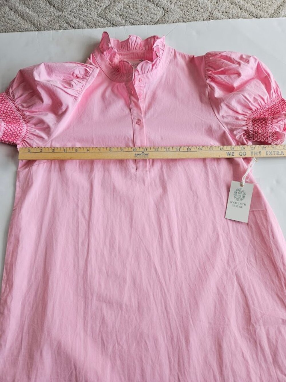 NWT Hyacinth House Pink Embroidery Eliza Midi Dress XL - Picture 11 of 12